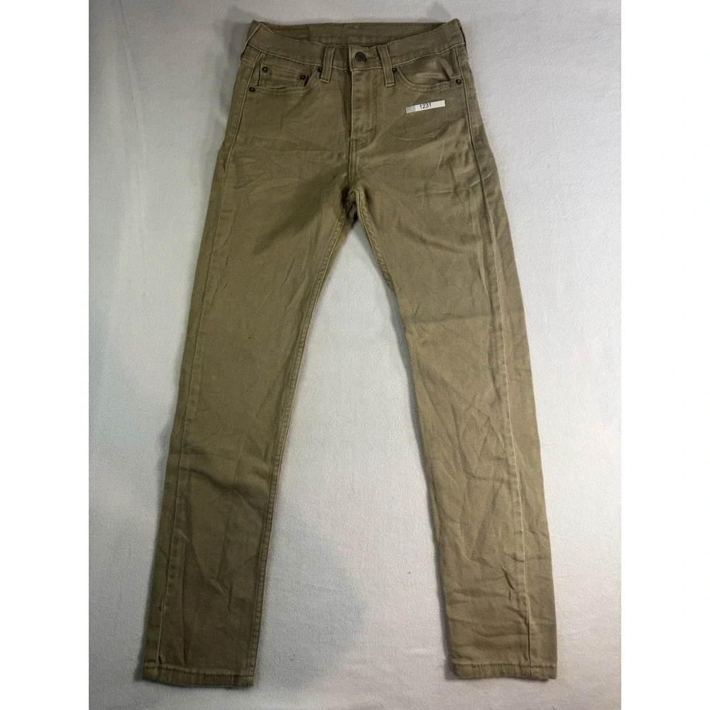 Levis 510 Jeans Mens 28x30 Tan Khaki Stretch Denim Pants